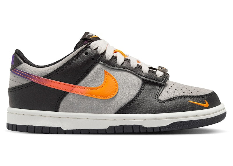Nike Dunk Low Medium Grey Black Orange Peel (GS)