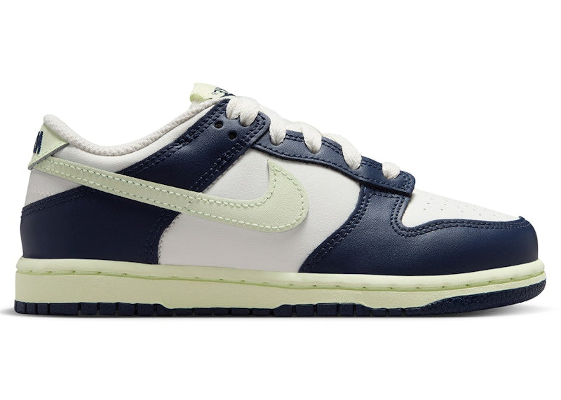 Nike Dunk Low Sail Midnight Navy Volt Tint (PS)