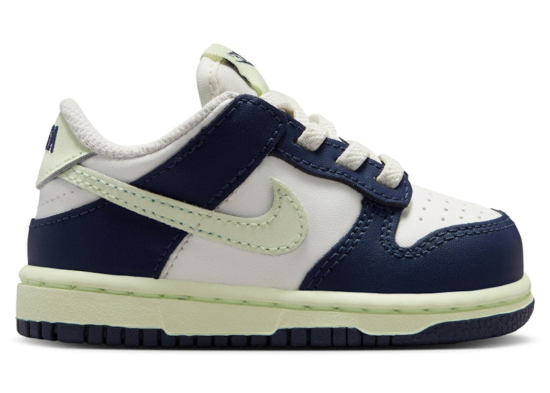 Nike Dunk Low Sail Midnight Navy Volt Tint (TD)
