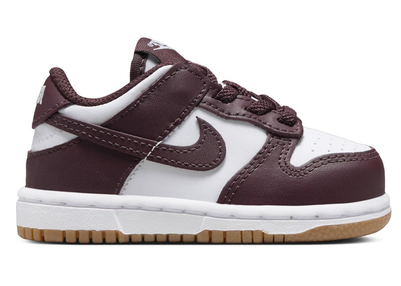 Nike Dunk Low White Gum Light Brown Burgundy Crush (TD)