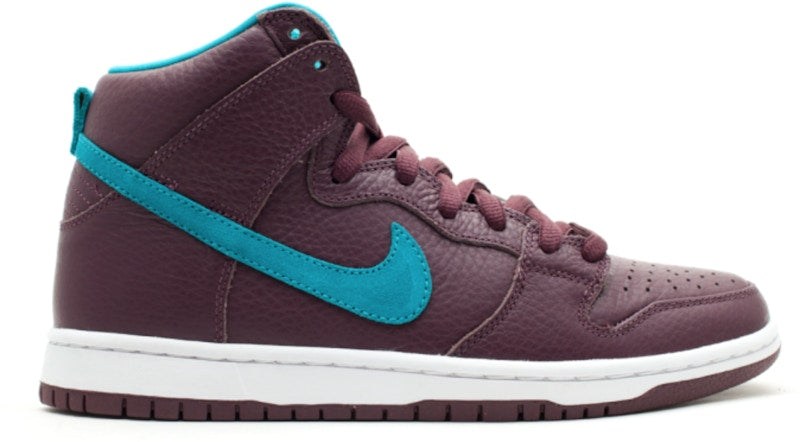 Nike SB Dunk High Deep Burgundy Aquamarine