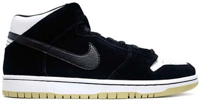 Nike SB Dunk Mid Black White Gum