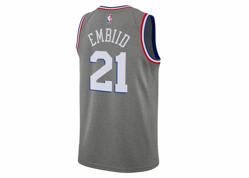 Nike Embiid City Edition Swingman Jersey Grey