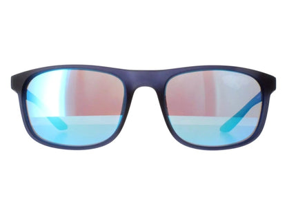 Nike Endure M Square Sunglasses Transparent Matte Blue Blue Mirror (ENDURE-M-MI-CW4650-410-5919)
