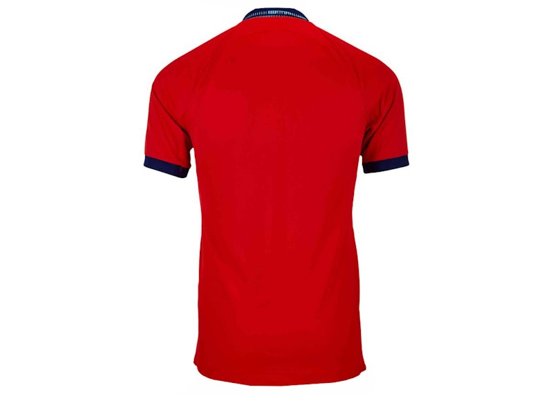 Nike England 2022/23 Stadium Away Dri-FIT Soccer Jersey Challenge Red/Blue Void/Blue Fury