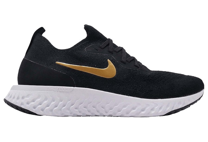 Nike Epic React Flyknit Black Gold (Women's)