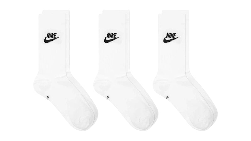 Nike Everyday Essential Socks (3 Pack) White/Black
