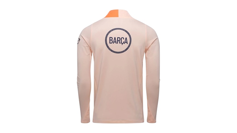 Nike FC Barcelona Strike Third Total 90 Knit Drill Top Crimson Tint/Bright Mango/Midnight Navy
