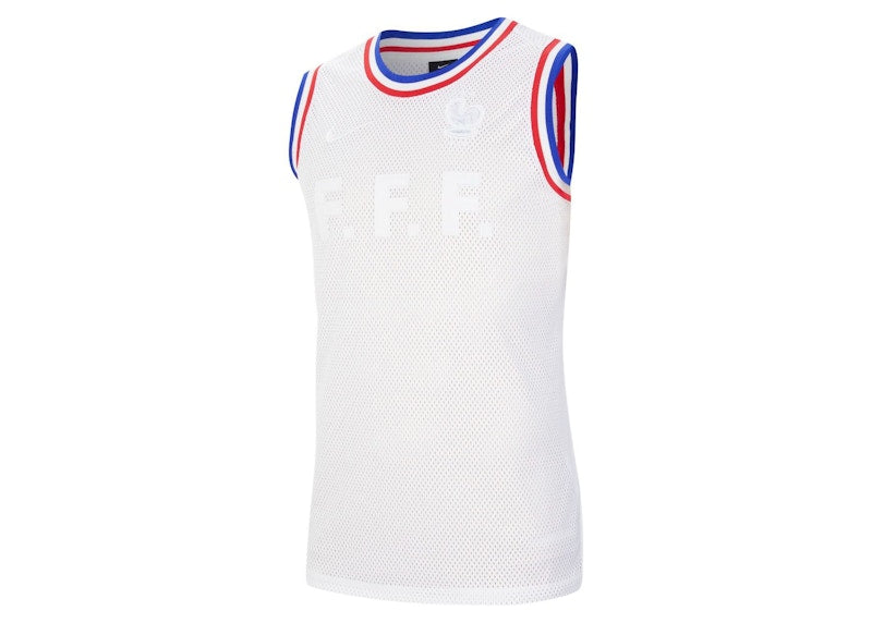 Nike FFF France Sleeveless Jersey White