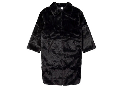Nike Faux Fur Swoosh Long Coat Black/Dark Smoke Grey/Sail