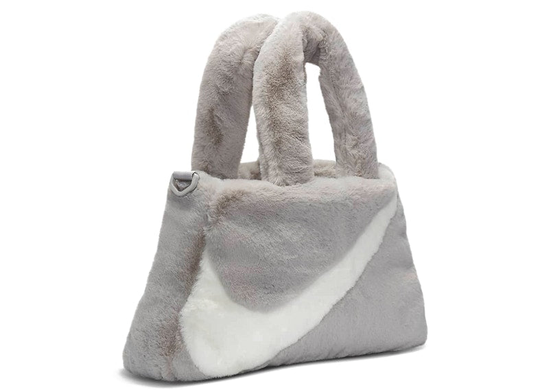 Nike Faux Fur Tote Bag Light Iron Oar