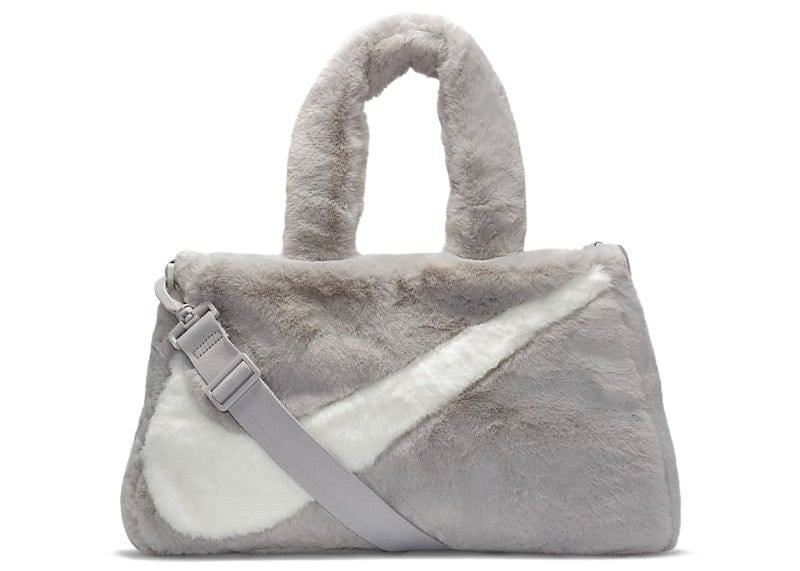 Nike Faux Fur Tote Bag Light Iron Oar