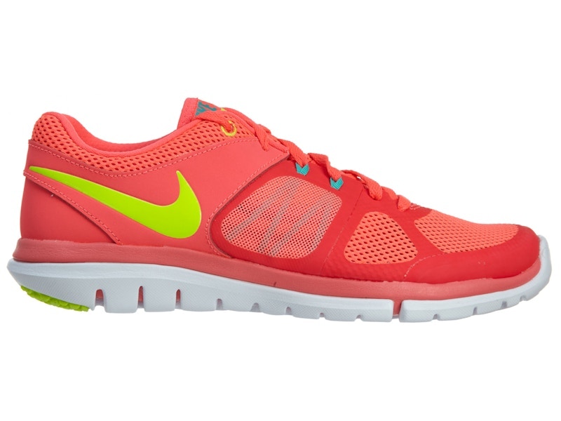 Nike Flex 2014 Rn Hyper Punch Volt-Actn Red-Hyper Jd (Women's)