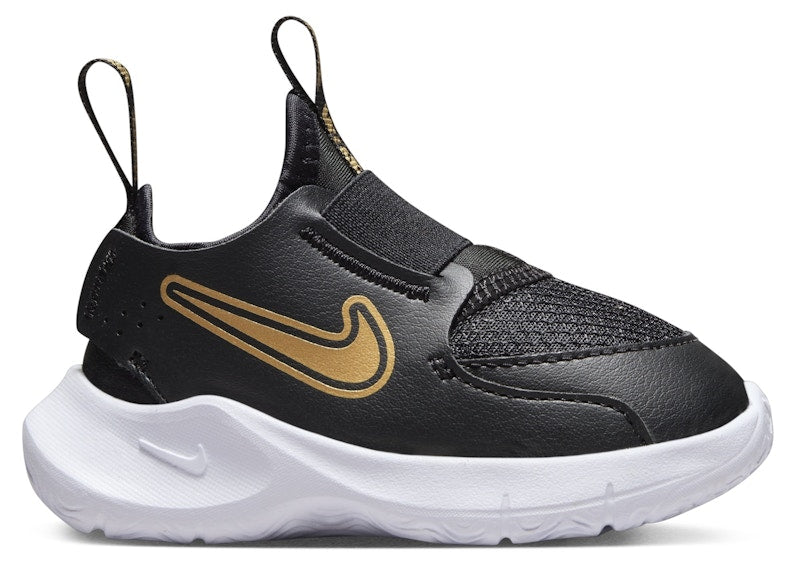 Nike Flex Runner 3 Black White Metallic Gold (I)