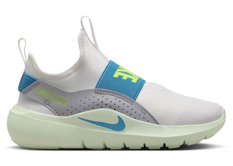 Nike Flex Runner 4 White Grey Volt Tint Dutch Blue (PS)