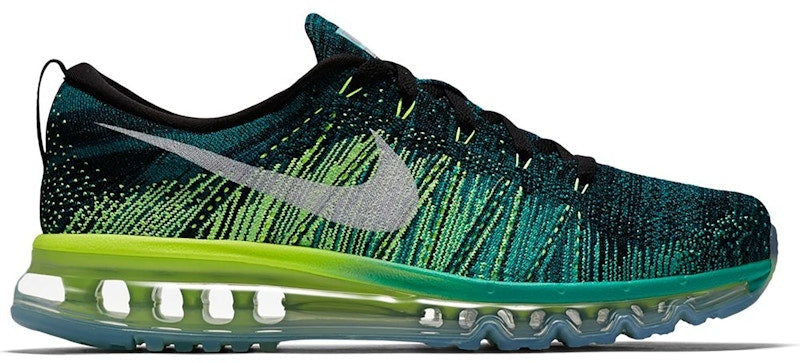Nike Flyknit Max Black Clear Jade Volt