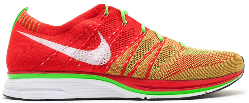 Nike Flyknit Trainer+ University Red Electric Green