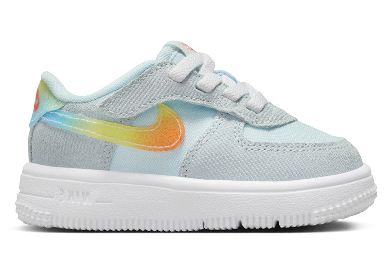 Nike Force 1 Low EasyOn Glacier Blue Light Lemon Twist Aquarius Blue Total Orange (I)