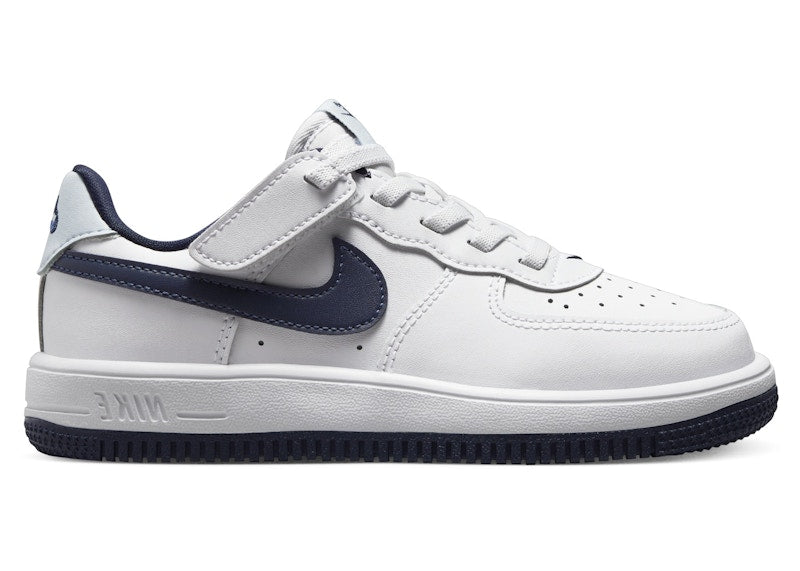 Nike Force 1 Low EasyOn White Football Grey Midnight Navy (PS)