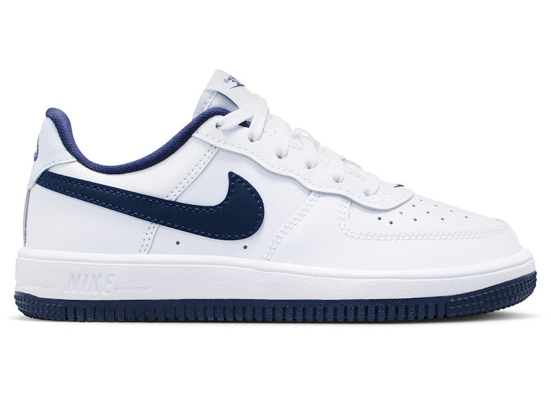 Nike Force 1 Low White Football Grey Midnight Navy (PS)