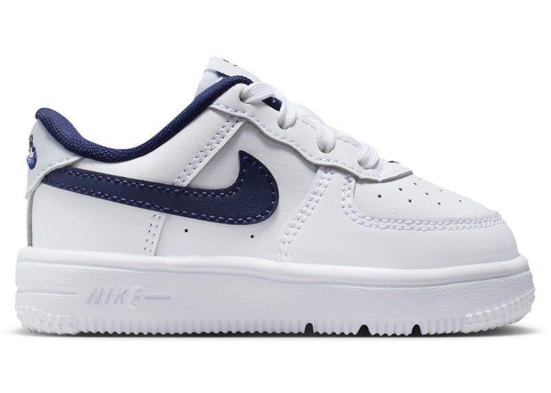 Nike Force 1 Low White Football Grey Midnight Navy (TD)
