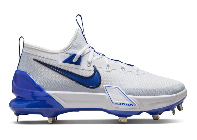 Nike Force Zoom Trout 9 Elite White Midnight Navy Football Grey Hyper Royal