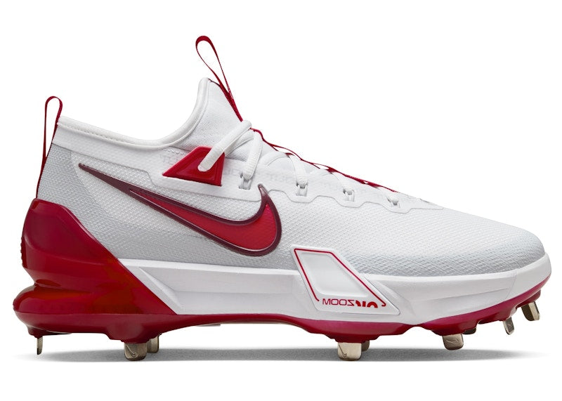 Nike Force Zoom Trout 9 Elite White Pure Platinum Team Red University Red