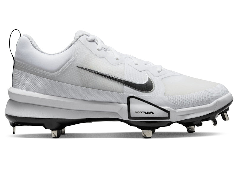 Nike Force Zoom Trout 9 Pro White Pure Platinum Metallic Silver Black