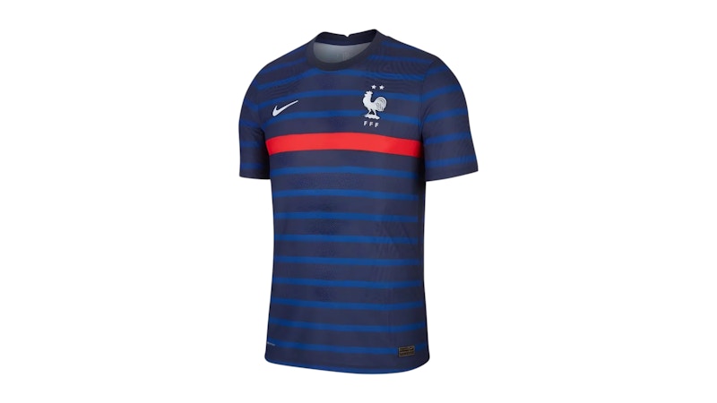 Nike France Vapor Match Authentic Football T-shirt Blue