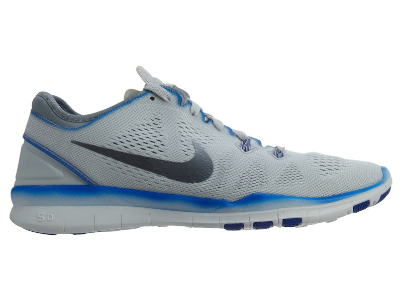 Nike Free 5.0 Tr Fit 5 Mtlc Pure Platinum Metallic Cool Grey-Racer Blue-White (Women's)
