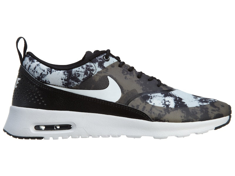 Nike Free Air Max Thea Print Black White-Dark Grey (Women's)