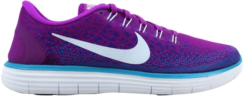 Nike Free RN Distance Hyper Volt/Blue Tint-Purple-Blue (Women's)