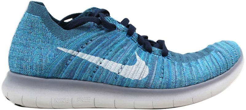 Nike Free RN Flyknit Ocean Fog/White-Blue Glow-Hyper Jade (Women's)