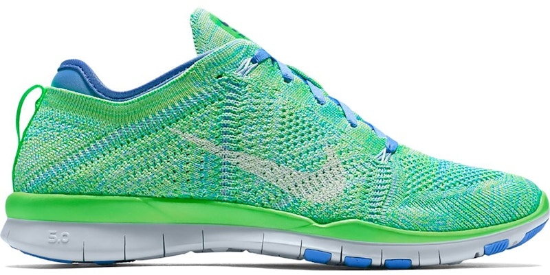 Nike Free TR Flyknit Voltage Green Chalk Blue (Women's)