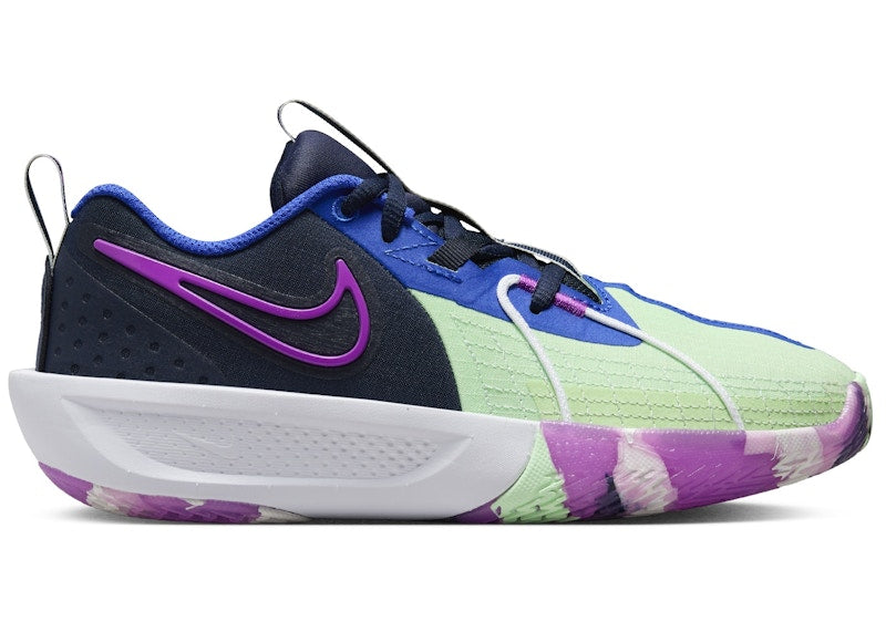 Nike GT Cut 3 SE Obsidian Vapor Green Hyper Royal Hyper Violet (GS)