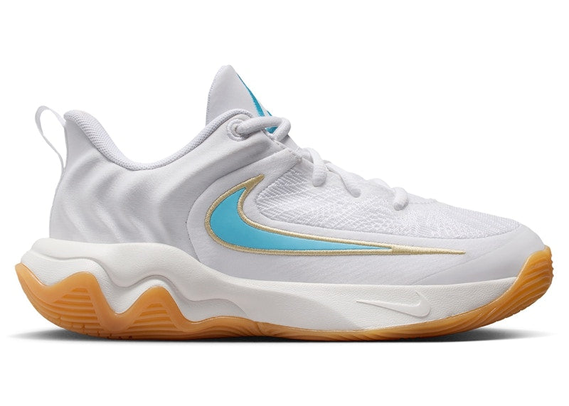 Nike Giannis Immortality 4 White Team Gold Gum Yellow Aquarius Blue (GS)