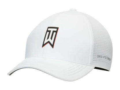 Nike Golf Dri Fit ADV Tiger Woods Structured Club Cap White/Black
