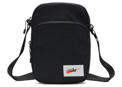 Nike Heritage Small Items Bag (4L) Black/Black/Orange Blaze