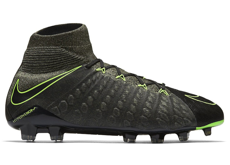 Nike Hypervenom Phantom 3 DF TC FG Black Electric Green