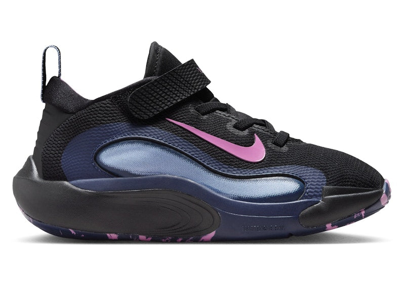 Nike IsoFly Black Midnight Navy Aluminum Playful Pink (PS)