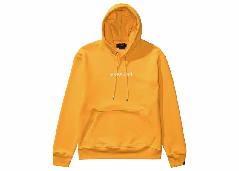 Nike Jordan Logo Fleece Hoodie Sand Yellow