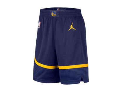 Nike Jordan NBA Golden State Warriors Statement Edition Dri-Fit Swingman Shorts Navy Blue/Yellow