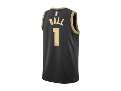 Nike Jordan NBA LaMelo Ball Charlotte Hornets Select Series 2024 Dri Fit Swingman Jersey Black/Gold