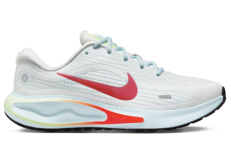 Nike Journey Run Summit White Glacier Blue Barely Volt Bright Crimson (Women's)