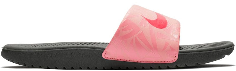 Nike Kawa Slide Print Dark Grey Tropical Pink (GS)