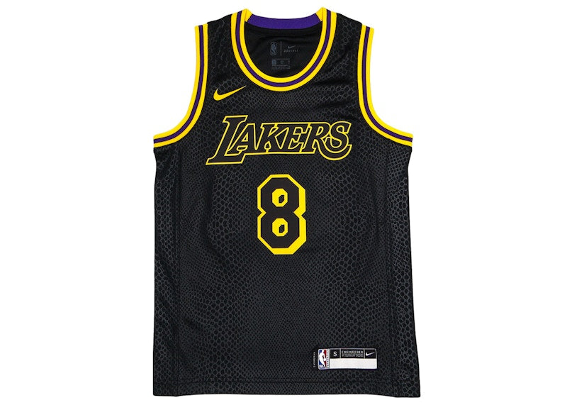 Nike Kids Los Angeles Lakers Kobe Bryant Black Mamba Swingman Jersey Black/Gold