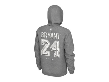 Nike Kobe Bryant Los Angeles Lakers Memorial Statue Hoodie Grey