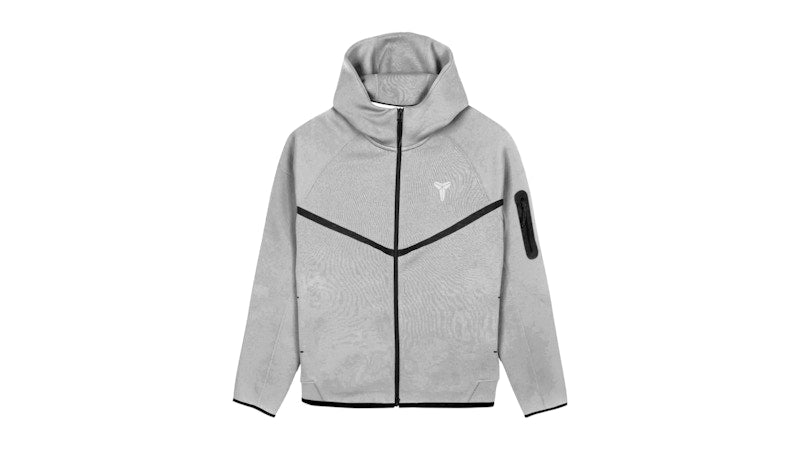 Nike Kobe Bryant Tech Fleece Windrunner Full Zip Jacket Dark Grey Heather/White