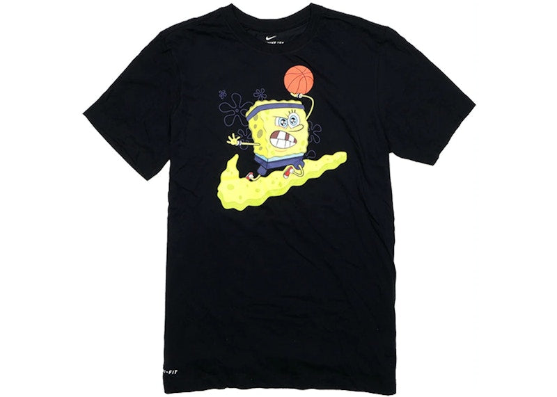 Nike Kyrie x Spongebob Dri-Fit Tee (Kids Sizing) Black