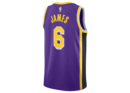 Nike LA Lakers Lebron James Jersey Purple